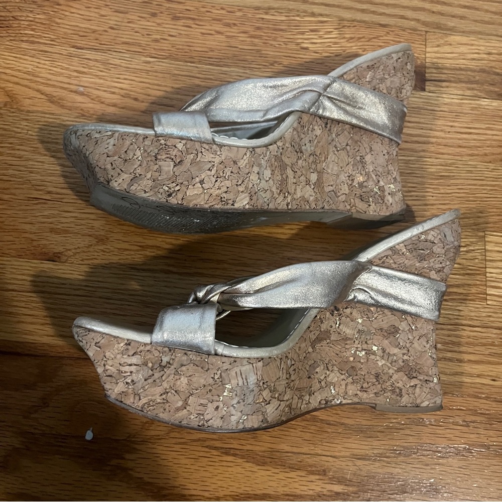Jessica Simpson cork, wedge sandals - Picture 9 of 9